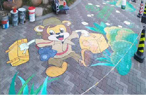 松阳夏季画地面彩绘会遇到的问题