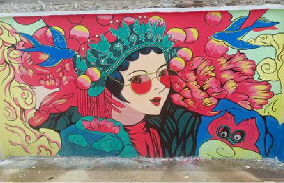 松阳墙体彩绘-网红墙