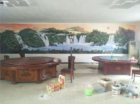 松阳墙绘-写实风景