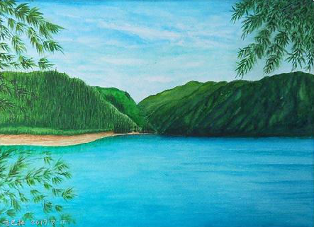 松阳在墙绘中，如何绘画绿水青山？