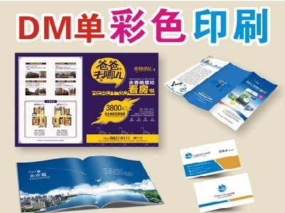 松阳单页印刷，色彩搭配简单。